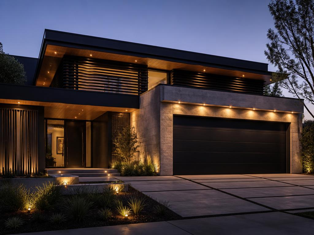Modern Residential Courtyard Gate